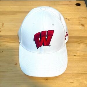 Under Armour Wisconsin Badger Hat - White - OS
